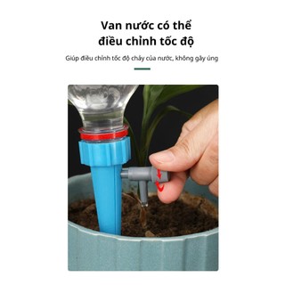 12 Đầu Vòi Tưới Cây Nhỏ Giọt - Đầu Gắn Chai Nước Tưới Cây