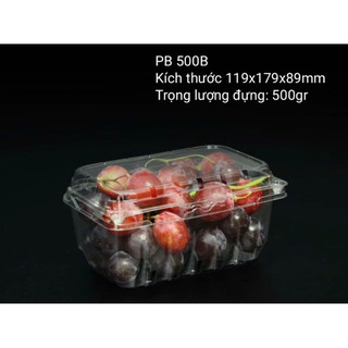 50 hộp nhựa đựng 0,5kg trái cây P500B