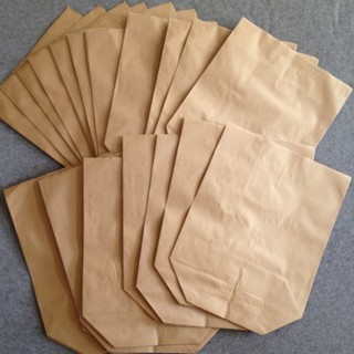 50 túi giấy T0,5  ( túi giấy kraft 12x16)