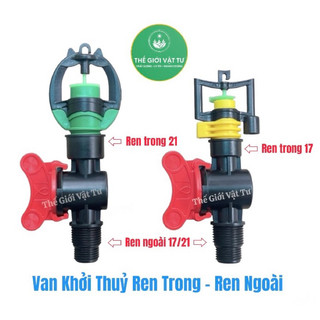 10 cái van khóa khởi thuỷ ren trong 17mm / 21mm ra ren ngoài 17-21mm