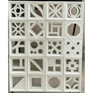 Gạch bông gió trang trí tường rào , vách ngăn , ô thoáng , kích thước 19x19x6.5cm , trọng lượng 2.3kg / viên