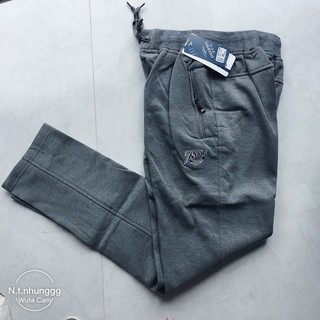 Quần nỉ nam trung niên cho bố, quần mặc nhà hàng chất đep size to túi khoá ống suông