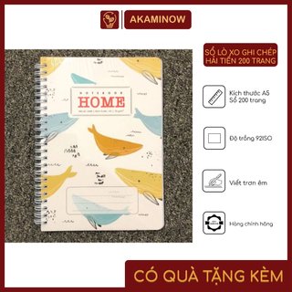 Sổ ghi chép gáy lò xo A5 Hải Tiến 200 trang