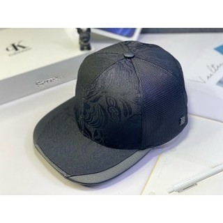 Nón snapback hoa văn mỏ viền da thời Trang nam