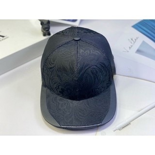 Nón snapback hoa văn mỏ viền da thời Trang nam