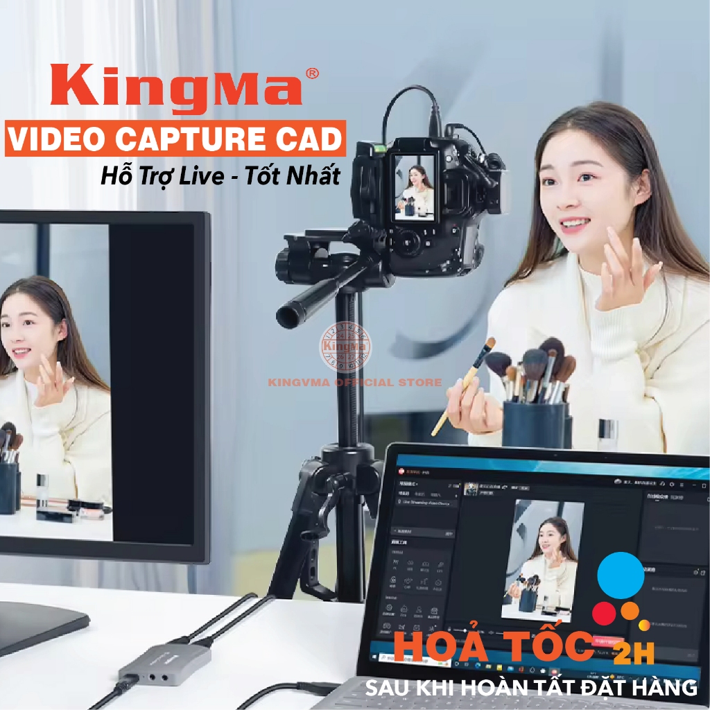 KingMa HDMI Video Capture Cad Cho LiveStream Obs Streaming Với HDMI Và Type-  Đầu Vào 1080P @ 60Hz U