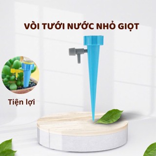 Vòi tưới cây nhỏ giọt tự động gắn chai nhựa tiện dụng - Đầu vòi tưới cây nhỏ giọt - 2 Màu - SET 1 CÁI