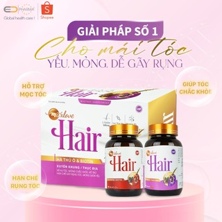 Viên uống mọc tóc có chứa Hà thủ ô, Biotin hạn chế tóc gãy rụng, móng tay giòn dễ gãy - Maxlove Hair