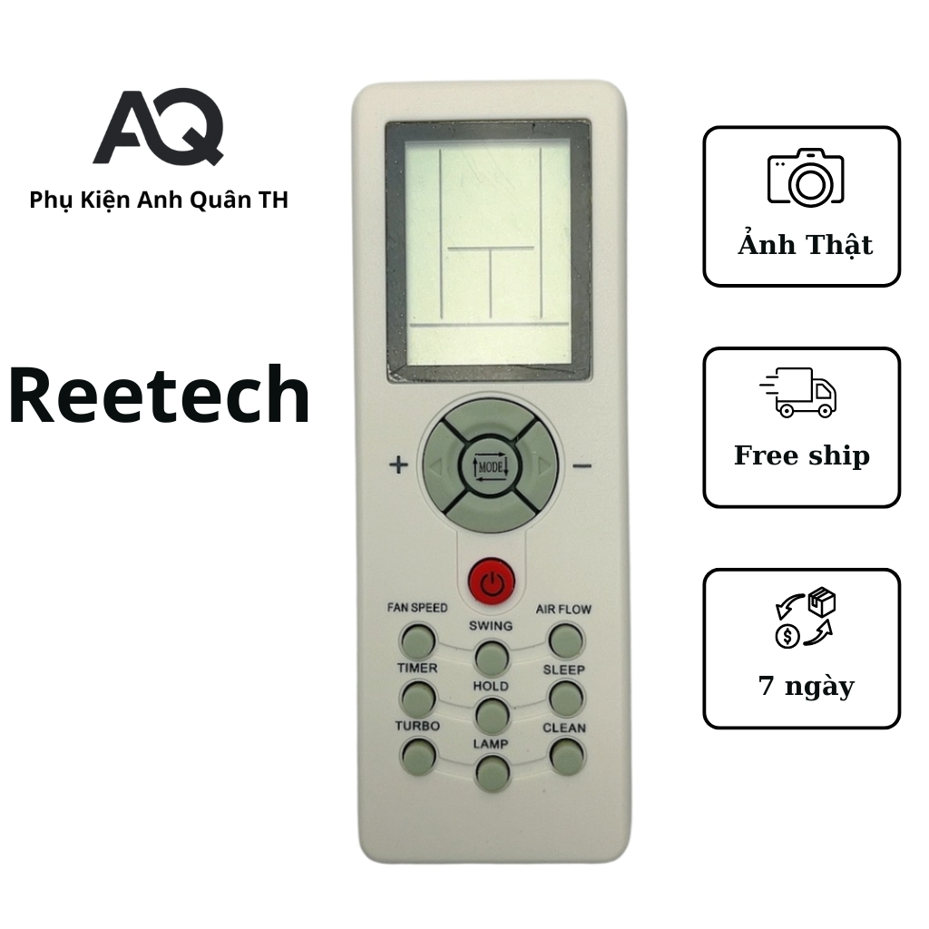 Remote máy lạnh reetech - Điều khiển điều hòa reetech mới