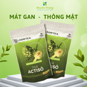 Trà Atiso túi lọc Ladophar Actiso thảo mộc giải độc gan thanh lọc cơ thể tăng cường chức năng gan