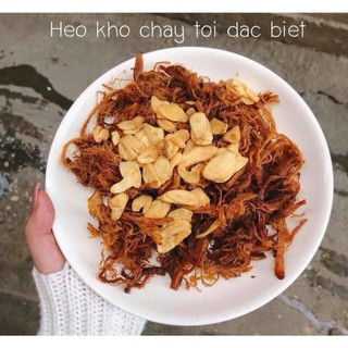 Khô heo khô lợn cháy tỏi xé sợi loại ngon, hũ pet 500g | KingFood - Thế Giới Đồ Ăn Vặt - Đồ Ăn Vặt Hà Nội