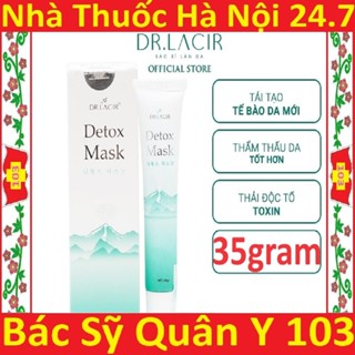 Mặt Nạ Thải Độc Detox Mask Drlacir- DR LACIR Hộp 60gram,Giúp thải độc da,làm sạch độc tố dưới da,giảm kích ứng