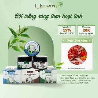 Bột than hoạt tính bột trắng răng UMEEMON làm trắng răng, giúp thơm miệng, đánh bay cao răng, ngăn chảy máu chân răng