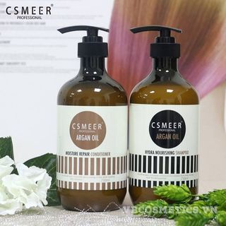 (CHÍNH HÃNG CÔNG TY 100%) CẶP DẦU GỘI VÀ XẢ CSMEER ARGAN OIL 500ml - 750ml