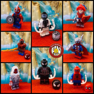 Đồ chơi xếp hình - Lắp ráp Spider man X0281 - Tổng hợp suit người nhện X0331 + X0282 - Hàng cao cấp - Ảnh shop !