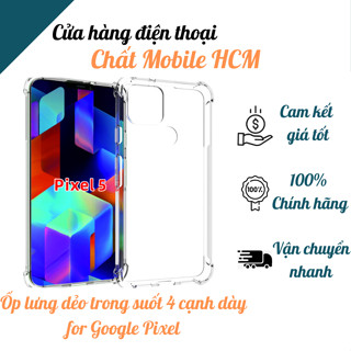 Ốp Lưng Google Pixel 3 3XL 3a 3aXL 4XL 4a5G 5 5a5G 6 6pro 6a 7pro 7 8 8Pro 8a 9Pro XL  dẻo trong suốt 4 cạnh chống sốc