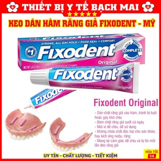 Keo Dán Hàm Răng Giả Fixodent 68g Made in USA [Cam Kết Hàng Thật]