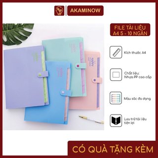 File đựng tài liệu khổ A4 5- 10 ngăn tiện dụng
