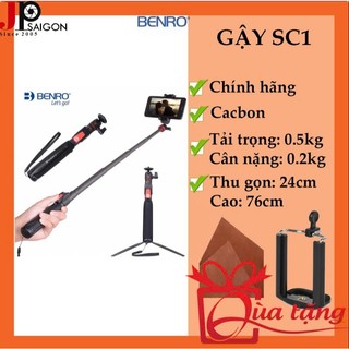 Gậy chụp hình Benro SC1 carbon + Quà tặng