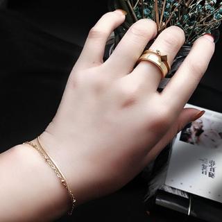 Nhẫn Nữ Bản To Cá Tính Titan Ko Đen TT 2723