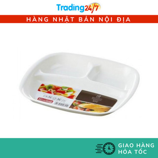 [Hỏa tốc HCM] Khay ăn chia 3 ngăn cho bé NỘI ĐỊA NHẬT BẢN