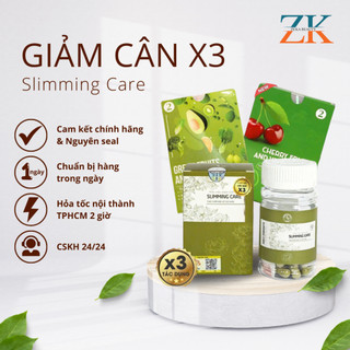 Giảm cân Slimming Care X3 hộp 30v , thảo mộc giảm cân x3 từ thiên nhiên an toàn tại nhà Zuka Beauty