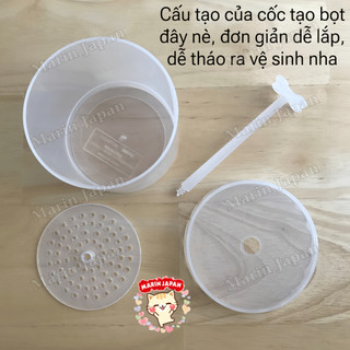 Cốc tạo bọt Nhật Bản Daiso Chính Hãng Chuẩn Store Nhật