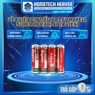 ☑️ combo 4 viên pin aa 1.5v maxell super power ace r6p - hàng chính hãng
