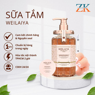 Weilaiya sữa tắm cánh hoa hồng Damask Weilaiya Grand Rose Extracts Whitening 450ml Zuka Beauty dưỡng  trắng cấp ẩm