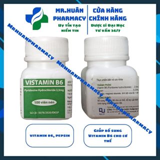 Vistamin B6 - Giúp bổ sung Vitamin B6 cho cơ thể