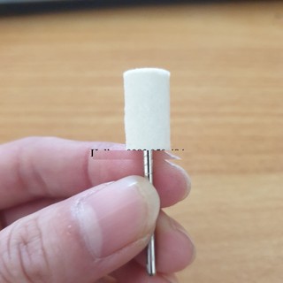 Đầu len hình trụ dùng đánh bóng làm sạch sản phẩm trục 3mm đầu 12mm