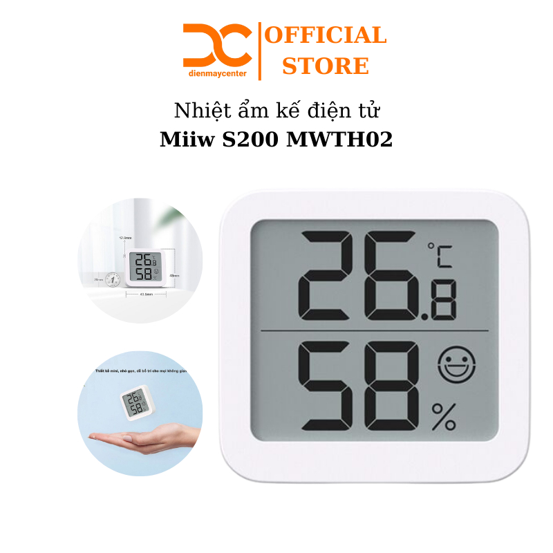 Nhiệt độ độ ẩm kế ATuMan TH Mini / ATuman TH1 / Miiiw S200 MWTH02 - Shop DC Center
