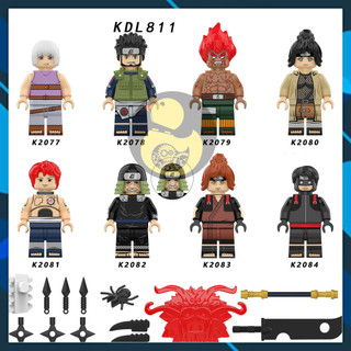 KDL811  Mô Hình Naruto Đồ Chơi Xếp Hình Nhân Vật Suigetsu  Asuma Might Guy Anko Sasori Hokage Đệ Tam