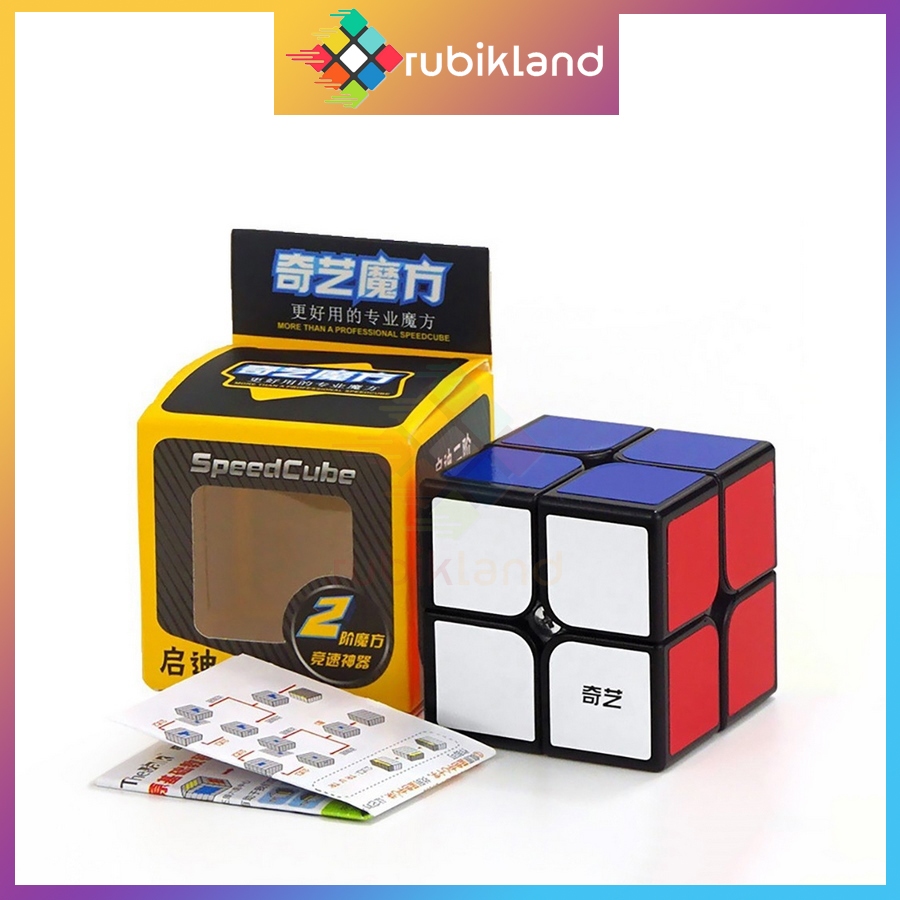 Rubik 2x2 QiYi QiDi 2x2 Rubic 2 Tầng 2x2x2 Viền Đen Đồ Chơi Trí Tuệ Thông Minh - Rubik Land