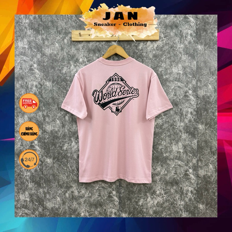 Áo Thun NEW ERA NY World Hồng Auth | Jan Shop