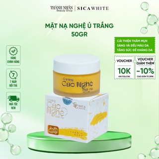 Mặt Nạ Ủ Trắng Cao Nghệ 50Gr - Hỗ Trợ Dưỡng Trắng, Giảm Thâm Mụn, Da Không Đều Màu,  SICA WHITE
