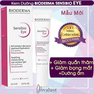 Kem Dưỡng Mắt BIODERMA Sensibio Eye 15ml - Chống Quầng Thâm & Giảm Bọng Mắt