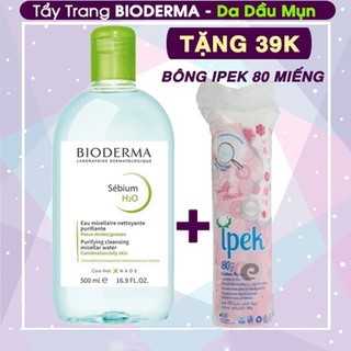 [NHẬP KHẨU] Nước tẩy trang BIODERMA 500ml - Dành cho da dầu, da mụn