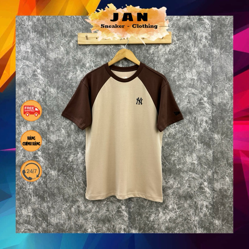 Áo Thun NEW ERA NY Tay Nâu Auth | Jan Shop