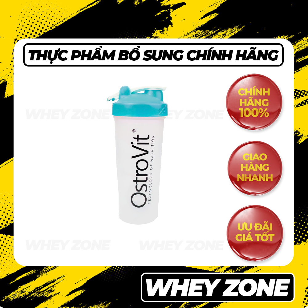 Shaker Bình Lắc OstroVit Bottle Nhựa Cao Cấp 700 ml- Bình Shaker Đa Dụng - Tiện Lợi Mọi Lúc, Mọi Nơi