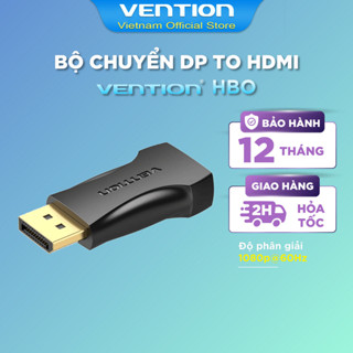 Đầu Chuyển DisplayPort to HDMI 1080p VENTION HBO (1080p@60Hz, Male to Female)