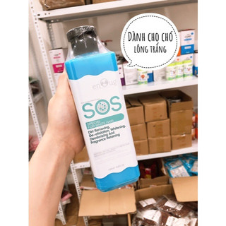 SỮA TẮM SOS CHÍNH HÃNG CHO CHÓ LÔNG TRẮNG