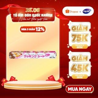 Giấy nấu chín 5m MyJae, giấy nến lót nồi chiên không dầu, giấy nến nướng bánh cuộn