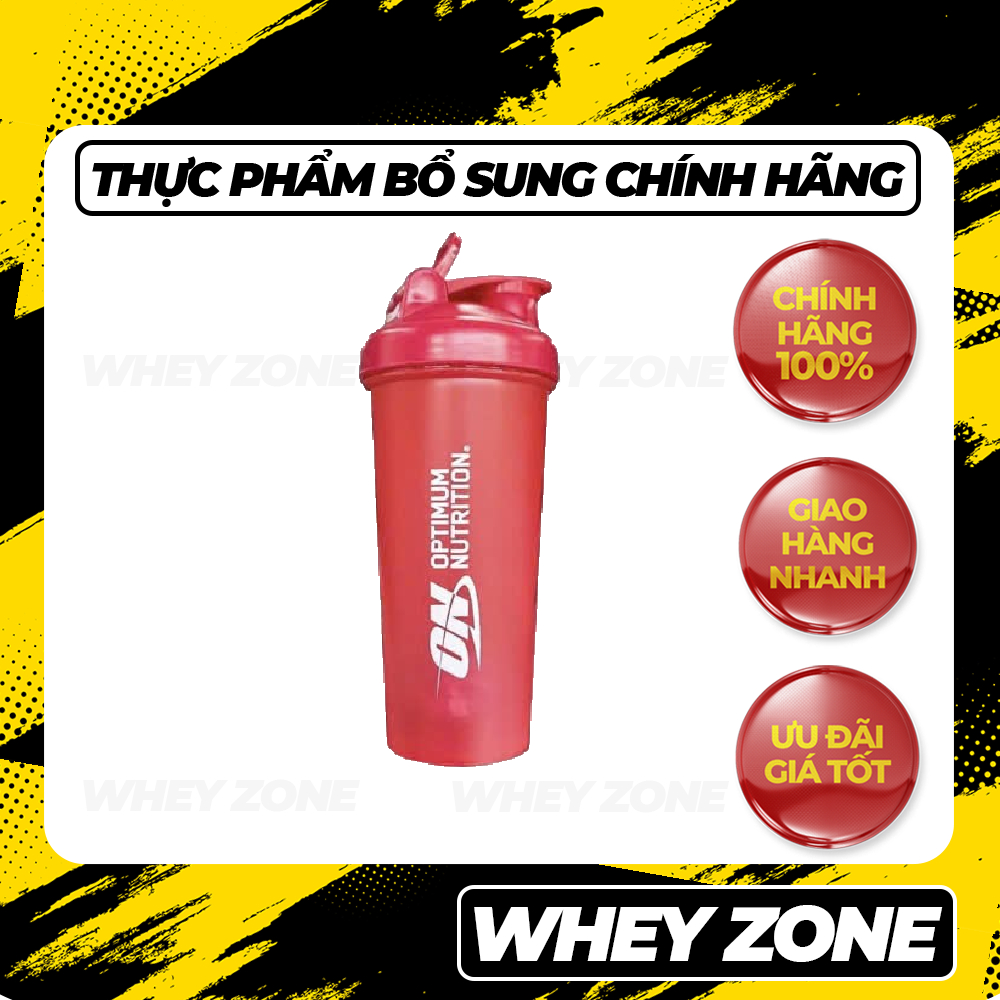 SHAKER OPTIMUM NUTRITION - BÌNH LẮC THỂ THAO CAO CẤP GIÁ SINH VIÊN