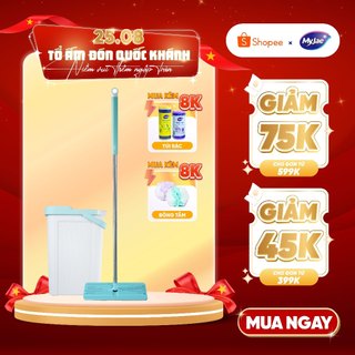 Bộ lau nhà MyJae thông minh Maxi 360 độ sợi Fiber lau sạch nhanh khô 125cm
