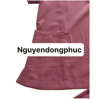 Đồng phục spa màu cam đất