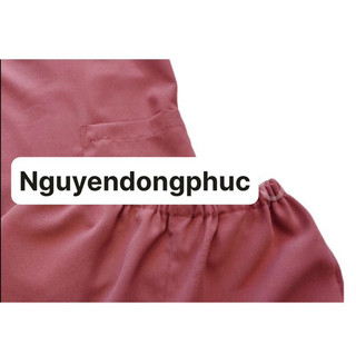 Đồng phục spa màu cam đất