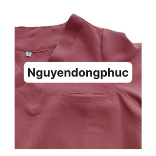 Đồng phục spa màu cam đất