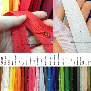 Dây khóa giọt lệ loại viền vải dày canh thiên - Bảng màu 1 (chiếc) #0202
