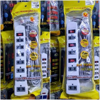 Ổ Cắm Điện Honjianda Mã 09 10A Dây 3 mét - 5 Mét An Toàn Chống Quá Tải